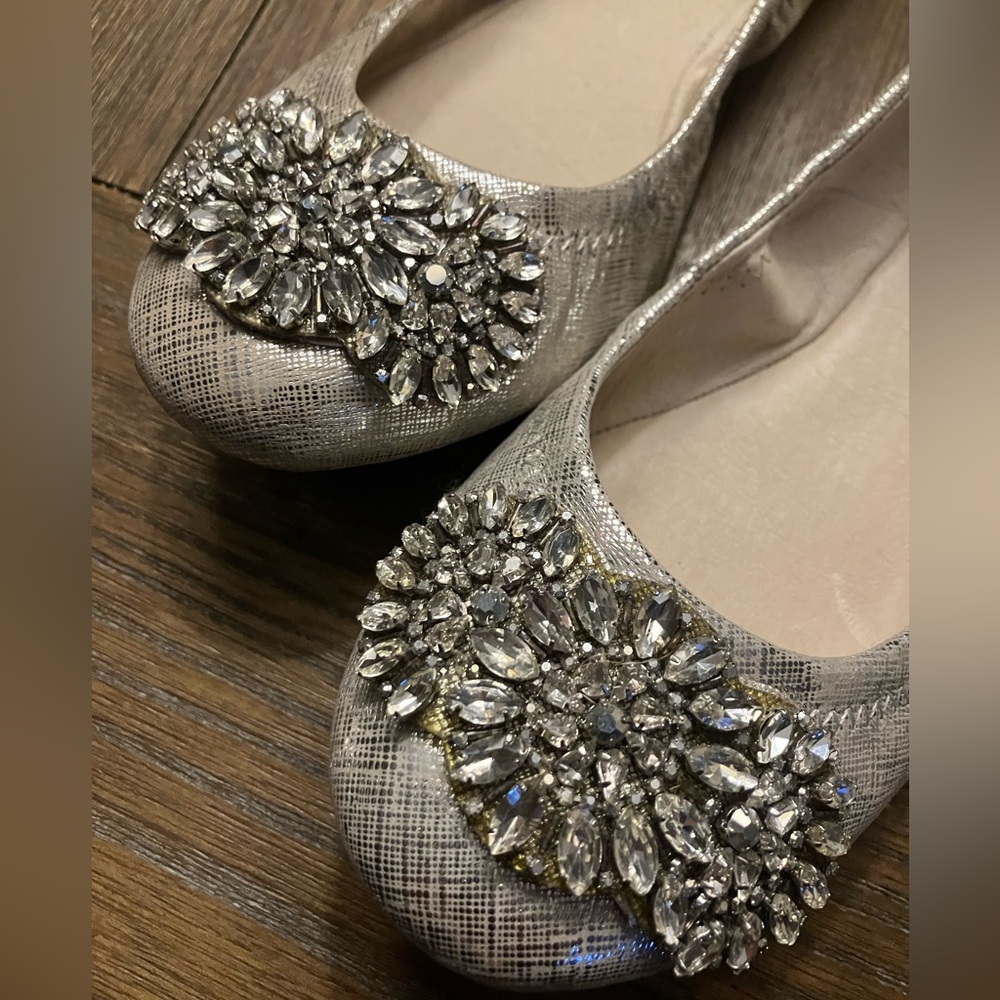 Antonio Melani jeweled flats